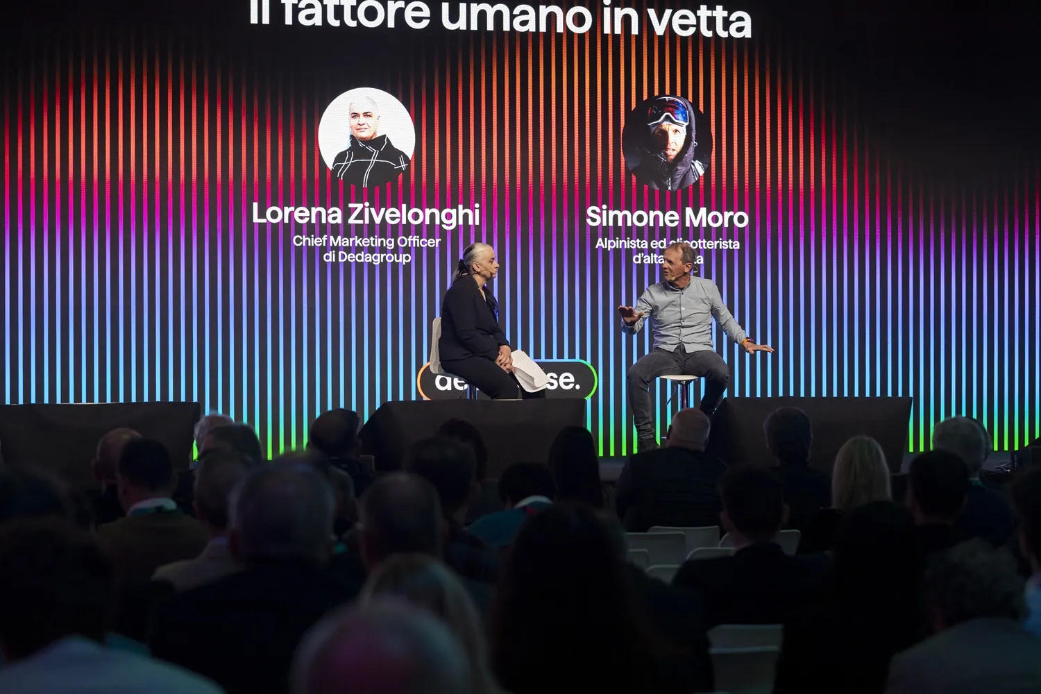 Un talk a due sul palco